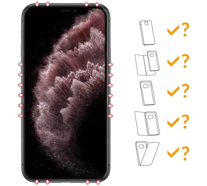 moVear GLASS mSHIELD 3D PRO MATT for Apple iPhone 11 Pro Max / Xs Max (6.5") | (Anti-reflective)