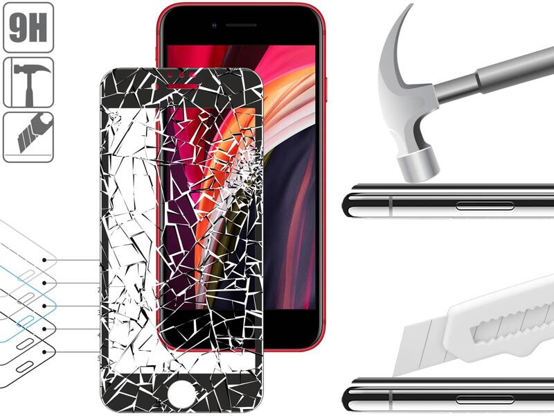 moVear GLASS mSHIELD 3D PRO MATT for Apple iPhone SE (2022 / 2020) / 8 / 7 (4.7") | (Anti-reflective)