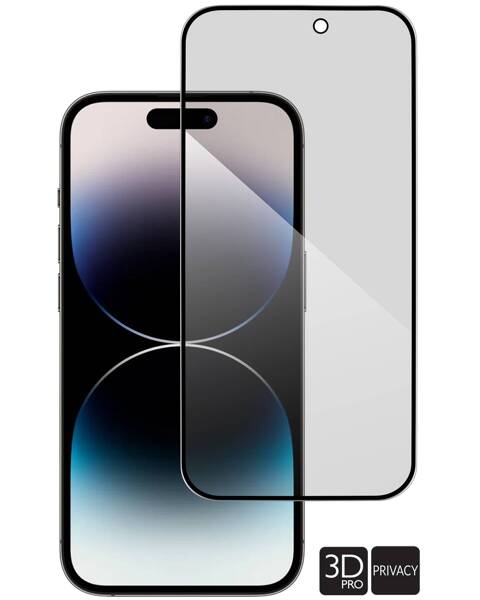 moVear GLASS mSHIELD 3D PRO privacy for Apple iPhone 14 Pro (6.1") | (Privatizing)