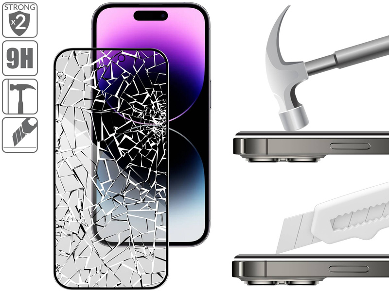 moVear GLASS mSHIELD 3D PRO privacy for Apple iPhone 14 Pro Max (6.7") | (Privatizing)