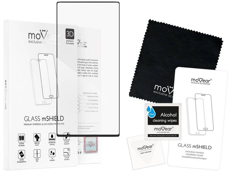 moVear GLASS mSHIELD 3D for Samsung Galaxy Note 10 (6.3") (full screen protection)