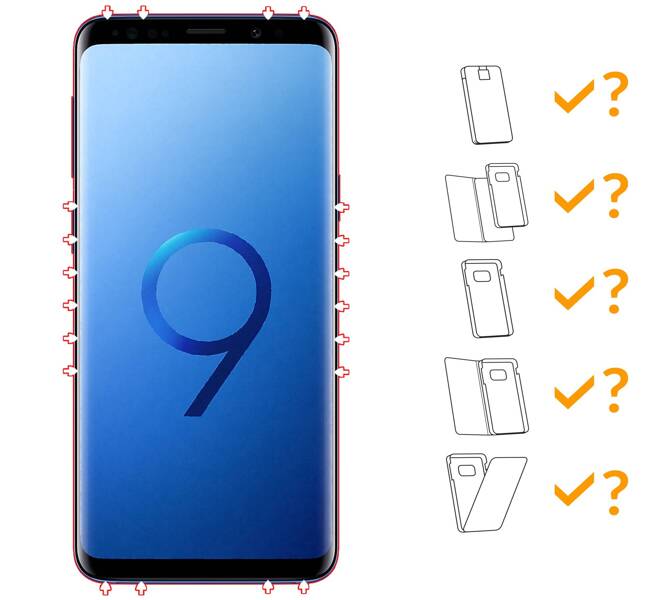 moVear GLASS mSHIELD 3D for Samsung Galaxy S9 (5.8") (full screen protection)