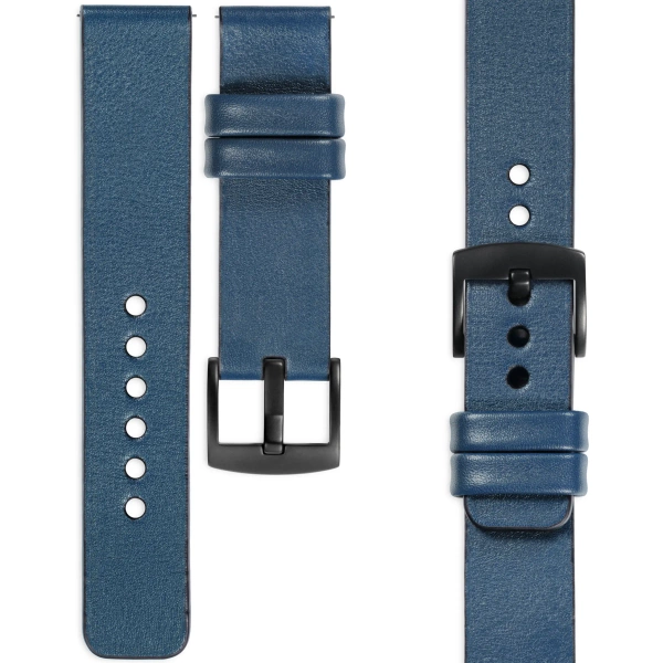 moVear Prestige S1 20mm Leather strap for Amzfit GTS / Bip / Zeep Blue Jeans [sizes XS-XXL and buckle to choose from]