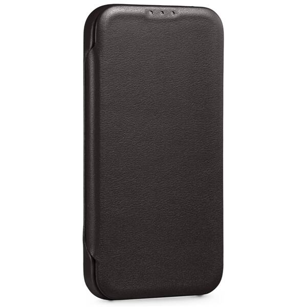 moVear flipSide 4S Leather slim case for Apple iPhone 14 Pro Max (6.7") | Smooth leather (Black)