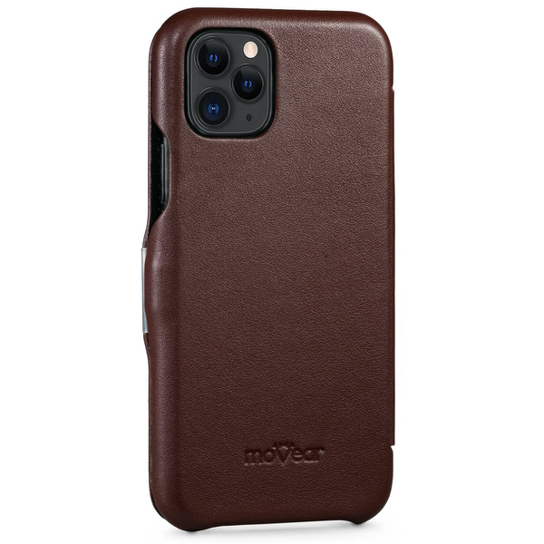 moVear flipSide C Leather case for Apple iPhone 11 Pro (5.8") | Nappa leather (Dark brown)