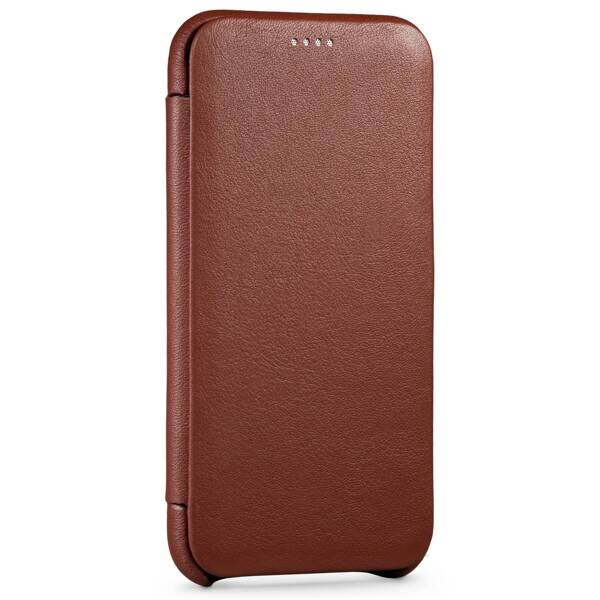 moVear flipSide S Leather slim case for Apple iPhone 11 Pro (5.8") | Nappa leather (Brown)