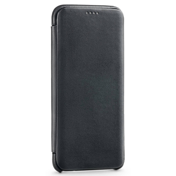 moVear flipSide S Leather slim case for Samsung Galaxy S8+ (Plus) (6.2") | Smooth leather (Black)