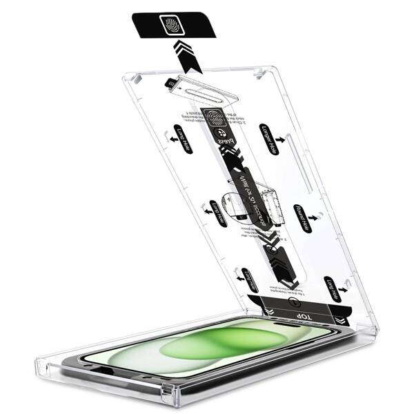 moVear mBOX GLASS mSHIELD 2.5D MAX privacy for Apple iPhone 16 Plus / 15 Plus (6.7") (Anti spy, with Applicator)