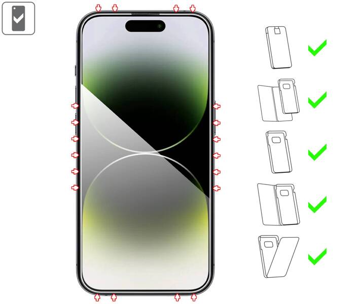 moVear mBOX GLASS mSHIELD 2.5D for Apple iPhone 14 Pro Max (6.7") (easy installation)