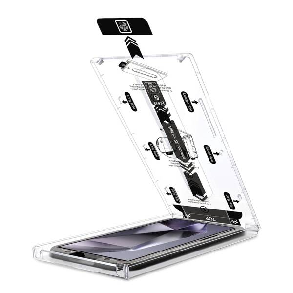 moVear mBOX GLASS mSHIELD 2.5D privacy for Samsung Galaxy S24 Ultra (6.8") (Anti spy, with Applicator)