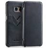 
                    moVear flipSide S+ Leather Case for Samsung Galaxy S7 edge | Smooth, Black