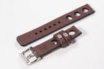 Leather watch strap