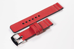 Leather watch strap