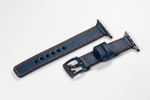 Leather watch strap