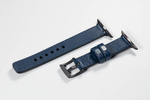 Leather watch strap