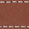 Strap C1 18mm | Brown / White thread | Leather parts without buckle