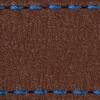 Strap C1 18mm | Dark brown / Blue thread | Leather parts without buckle