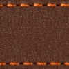 Strap C1 18mm | Dark brown / Dark Orange thread | Leather parts without buckle