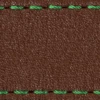 Strap C1 18mm | Dark brown / Green thread | Leather parts without buckle