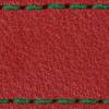 Strap C1 18mm | Scarlet red / Dark green thread | Leather parts without buckle