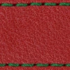 Strap C1 18mm | Scarlet red / Dark green thread | Leather parts without buckle