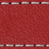 Strap C1 18mm | Scarlet red / Silver thread | Leather parts without buckle