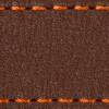 Strap C1 20mm | Dark brown / Dark Orange thread | Leather parts without buckle