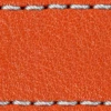 Strap C1 20mm | Orange / Silver thread | Leather parts without buckle