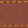 Strap C1 22mm | Brown / Orange thread | Leather parts without buckle