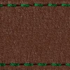 Strap C1 22mm | Dark brown / Dark green thread | Leather parts without buckle