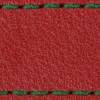 Strap C1 22mm | Scarlet red / Dark green thread | Leather parts without buckle