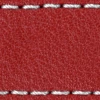 Strap C1 22mm | Scarlet red / White thread | Leather parts without buckle