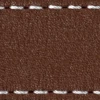 Strap C1 23mm | Dark brown / White thread | Leather parts without buckle