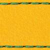 Strap C1 24mm | Yellow / Green thread | Leather parts without buckle