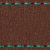 Strap C1 26mm | Dark brown / Turquoise thread | Leather parts without buckle