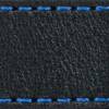 Watch strap pad W1 18mm | Black / Blue thread