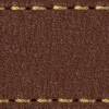 Watch strap pad W1 18mm | Dark brown / Gold thread