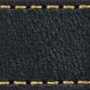 Watch strap pad W1 24mm | Black / Gold thread