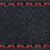 Watch strap pad W1 24mm | Black / Red thread