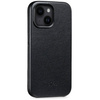 moVear [PRODUCT_MODEL] Leather back cover for Apple iPhone 14 Plus (6.7") | MagSafe compatible, Smooth leather (Black)