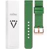 moVear Prestige C1 18mm Green Leather strap for Huawei Watch GT 5 4 / Pro (42/41mm) | Green stitching [sizes XS-XXL and buckle to choose from]