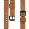 moVear Prestige C1 18mm leather watch strap | Light brown, Light brown stitching [sizes XS-XXL and buckle to choose from]