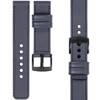 moVear Prestige C1 18mm leather watch strap | Steel gray, Steel gray stitching [sizes XS-XXL and buckle to choose from]