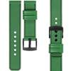 moVear Prestige C1 22mm leather watch strap | Green, Green stitching [sizes XS-XXL and buckle to choose from]