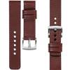 moVear Prestige C1 23mm leather watch strap | Auburn, Auburn stitching [sizes XS-XXL and buckle to choose from]