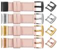 moVear Prestige C1 Leather strap for Garmin QuickFit 26mm (Fenix / Epix / Quatix / Tactix / Enduro - 51mm) Flesh pink, Flesh pink stitching [sizes XS-XXL and buckle to choose from]