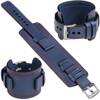 moVear Prestige CW1 20mm Wide leather watch strap with pad | Navy blue, Navy blue stitching [sizes XS-XXL and buckle to choose from]