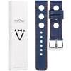 moVear Prestige R1 18mm leather watch strap | Navy blue, Navy blue stitching [sizes XS-XXL and buckle to choose from]