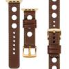 moVear Prestige R1 22mm Dark brown Leather strap for Apple Watch 10 / 9 / 8 / 7 / 6 / 5 / 4 / SE (46/45/44mm) & Ultra (49mm) | Dark brown stitching [sizes XS-XXL and buckle to choose from]