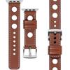 moVear Prestige R1 24mm Brown Leather strap for Apple Watch 10 / 9 / 8 / 7 / 6 / 5 / 4 / SE (46/45/44mm) & Ultra (49mm) | Brown stitching [sizes XS-XXL and buckle to choose from]